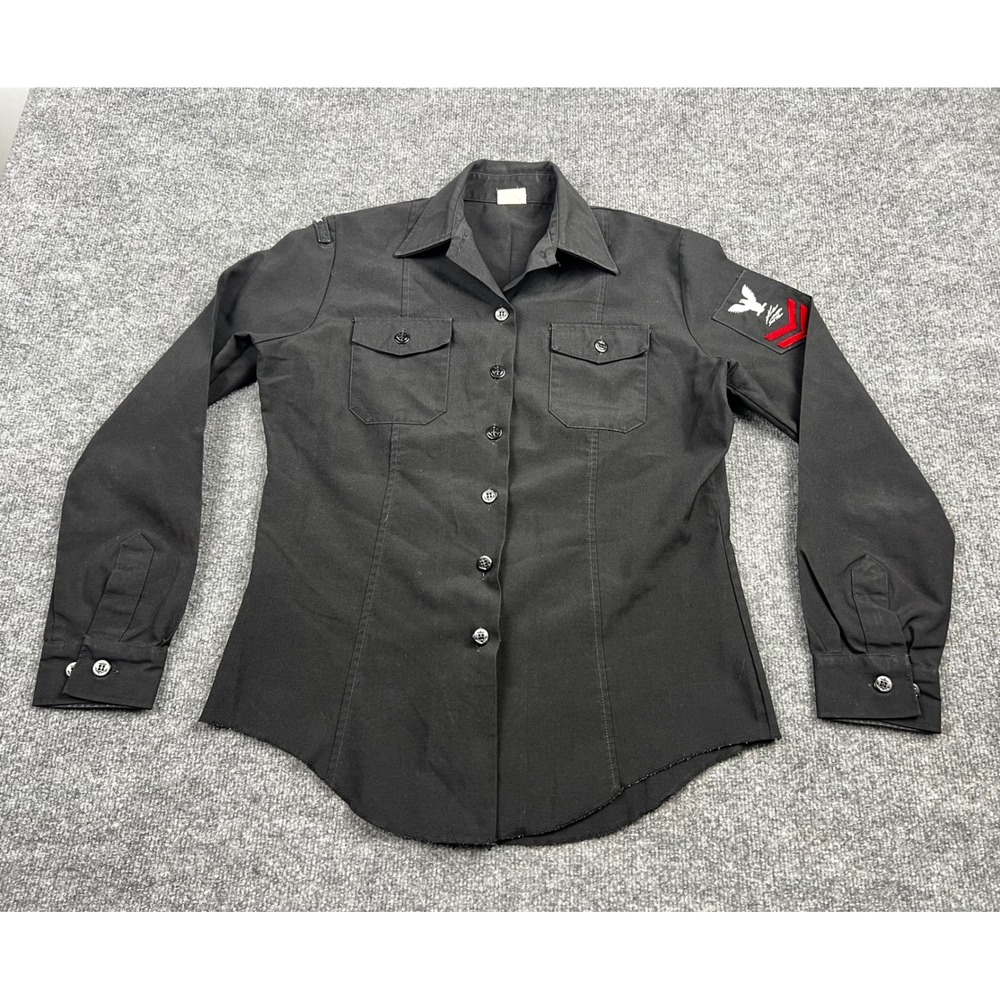 Vintage Women's US Military Dress Dress Jacket Black 38R 8410-01-225-9478